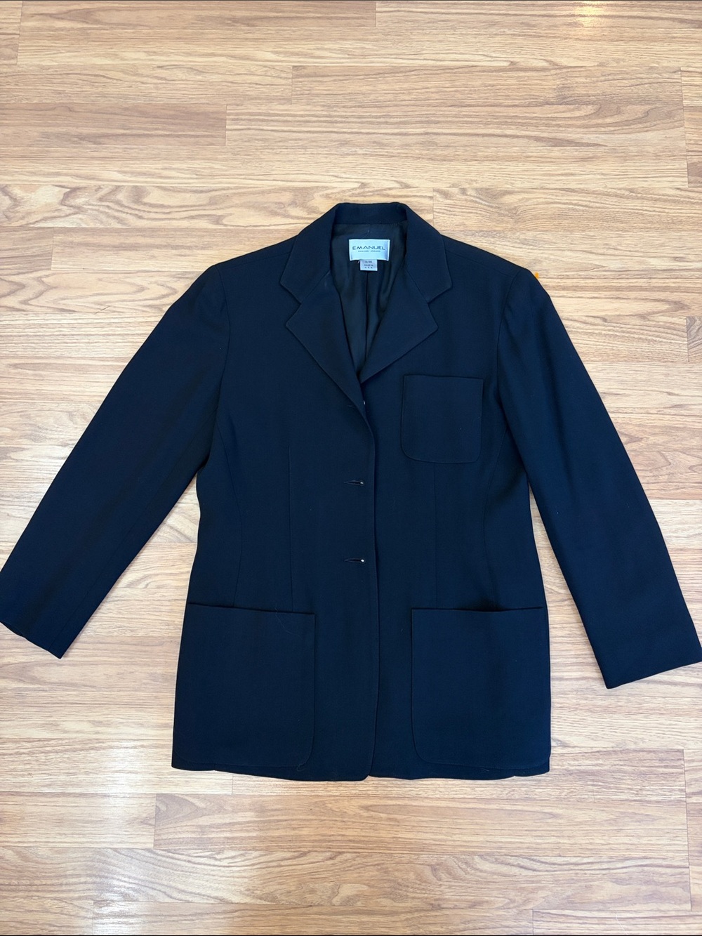 Emanuel Ungaro Black Single-Breasted Women's Blazer